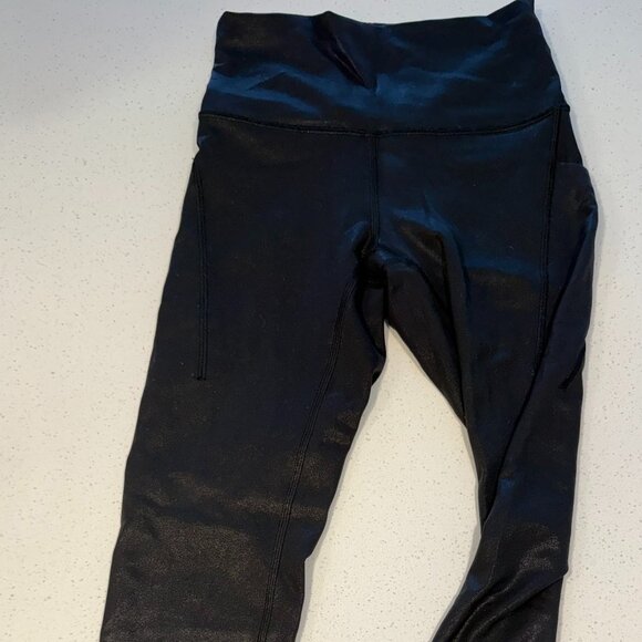 Lululemon Wunder Train High-Rise Tight 25" Matte Foil - Picture 1 of 2